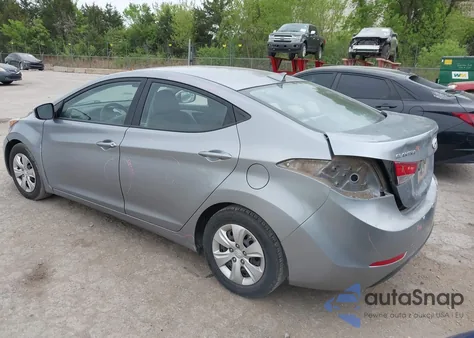 2016 Hyundai Elantra Se from USA, damaged, VIN 5NPDH4AE4GH705585